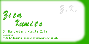 zita kumits business card